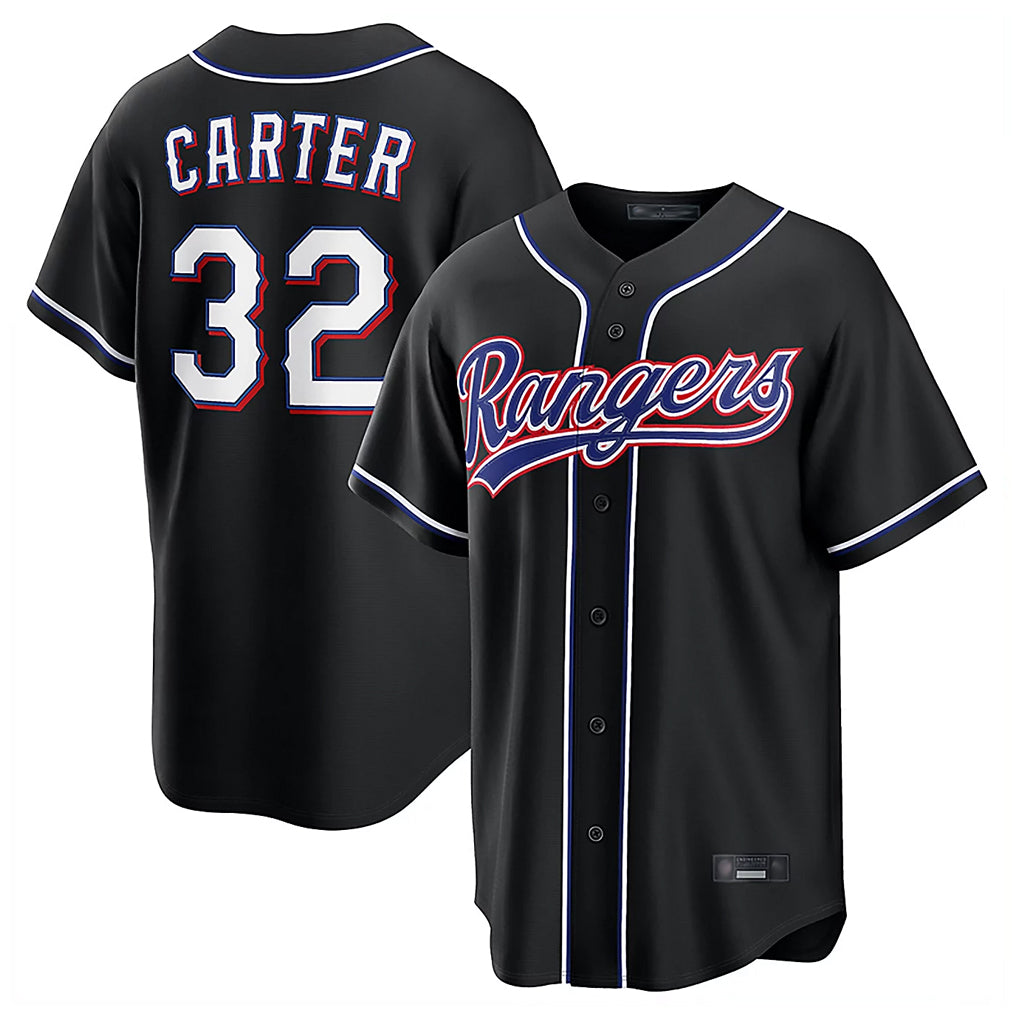 T.Rangers #32 Evan Carter Player Black 2026 Out Fashion Replica Fdoa Stitched Jerseys