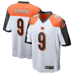 C.Bengals #9 Joe Burrow Player White Alternate Game Home Gdoa Stitched Jerseys