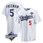 LA.Dodgers #5 Freddie Freeman Player Gold White World Series 2026 Collection Stadium Limited Fdoa Stitched Jerseys