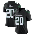 NY.Jets #20 Breece Hall Player Stealth Black Limited Vapor Home Game Gdoa Stitched Jerseys