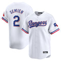 T.Rangers #2 Marcus Semien Player White Home Limited Fdoa Stitched Jerseys