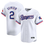T.Rangers #2 Marcus Semien Player White Home Limited Fdoa Stitched Jerseys