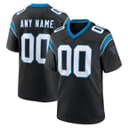 Custom C.Panthers Black Home Game Any Name & Numbers Gdoa Stitched Jerseys