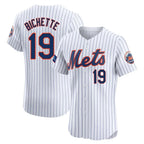 NY.Mets #19 Bo Bichette Player White Home Limited Elite Fdoa Stitched Jerseys