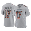 D.Broncos #17 Jaylen Waddle Player Gray Atmosphere Fashion Limited Game Gdoa Stitched Jerseys