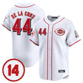C.Reds #44 Elly De La Cruz Player White Vapor Premier Limited Home Gdoa Stitched Jerseys