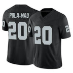 LV.Raiders #20 Isaiah Pola-Mao Player Black Limited Vapor F.U.S.E. Home Game Gdoa Stitched Jerseys