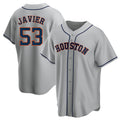 H.Astros #53 Cristian Javier Player Gray Home Game Gdoa Stitched Jerseys