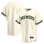 M.Brewers ## Brewers Blank Player Cream Home Game Fdoa Stitched Jerseys