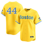 B.Red Sox #44 Aroldis Chapman Player Yellow Limited Home Game Gdoa Stitched Jerseys