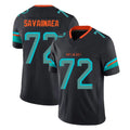 M.Dolphins #72 Jonah Savaiinaea Player Black Limited Pitch Rivalries Collection Home Game Gdoa Stitched Jerseys