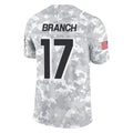 A.Falcons #17 Zachariah Branch Player Arctic Camo Salute to Service Limited Gdoa Stitched Jerseys