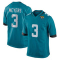 J.Jaguars #3 Jakobi Meyers Player Teal Home Game Gdoa Stitched Jerseys