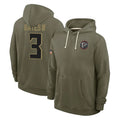 A.Falcons #3 Jessie Bates III Player Olive 2025 Salute to Service Hoodies Gdoa Stitched Jerseys