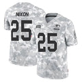 GB.Packers #25 Keisean Nixon Player Arctic Camo Salute To Service Limited Gdoa Stitched Jerseys