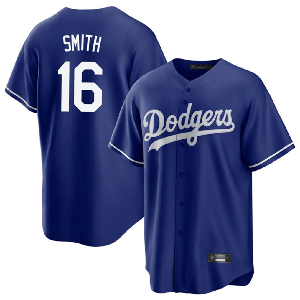 LA.Dodgers #16 Will Smith Player Royal Game Fdoa Stitched Jerseys