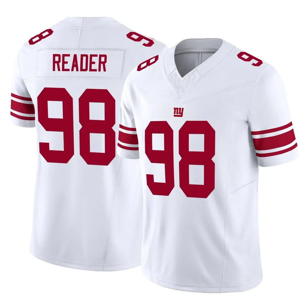 NY.Giants #98 DJ Reader Player White Limited Vapor F.U.S.E. Home Game Gdoa Stitched Jerseys