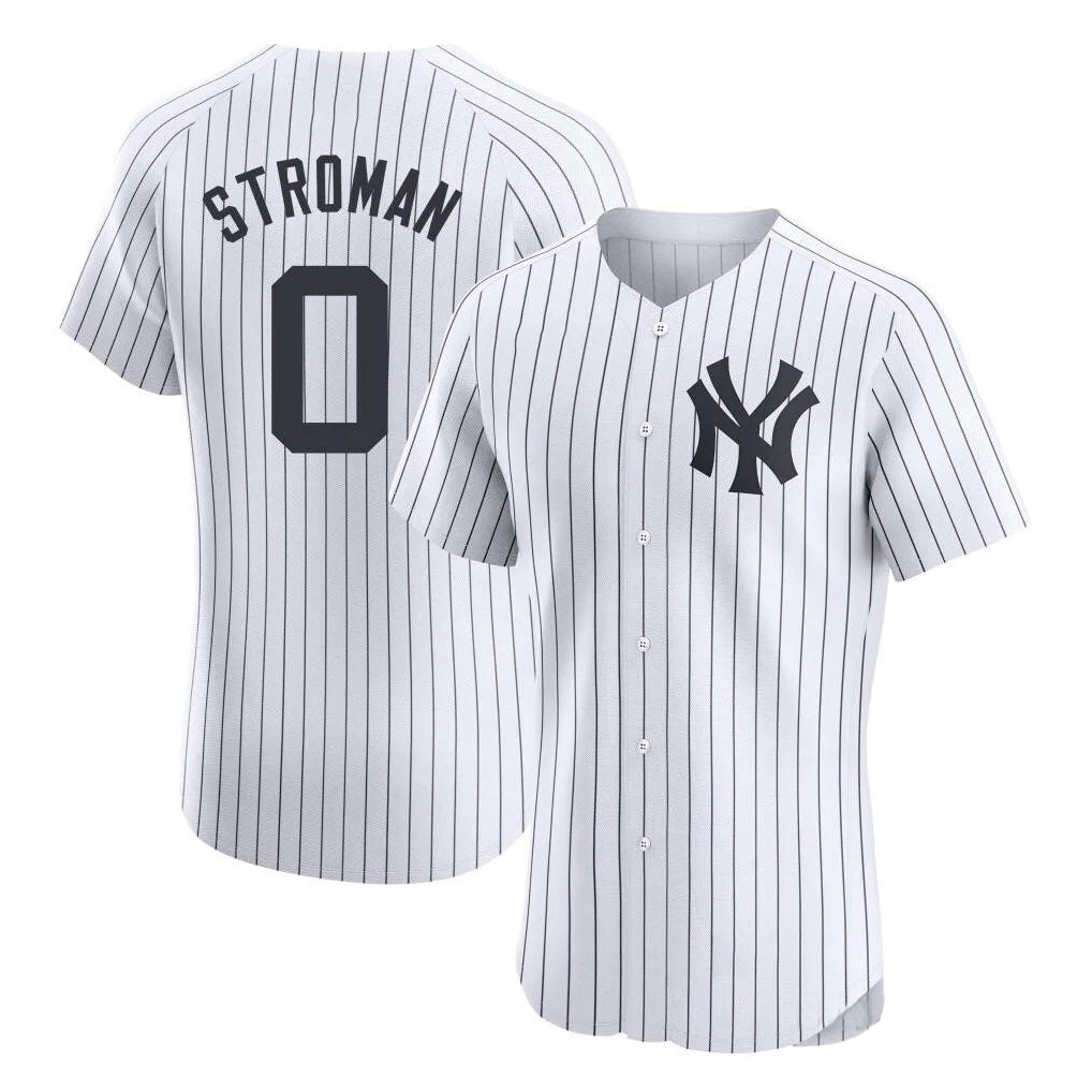 NY.Yankees #0 Marcus Stroman Player White Limited Elite Home Fdoa Stitched Jerseys