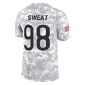 C.Bears #98 Montez Sweat Player Arctic Camo Salute to Service Limited Gdoa Stitched Jerseys