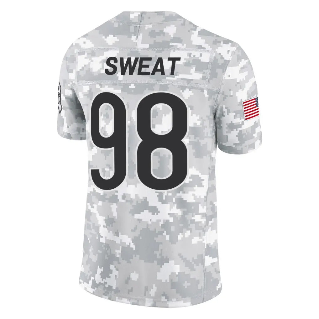 C.Bears #98 Montez Sweat Player Arctic Camo Salute to Service Limited Gdoa Stitched Jerseys