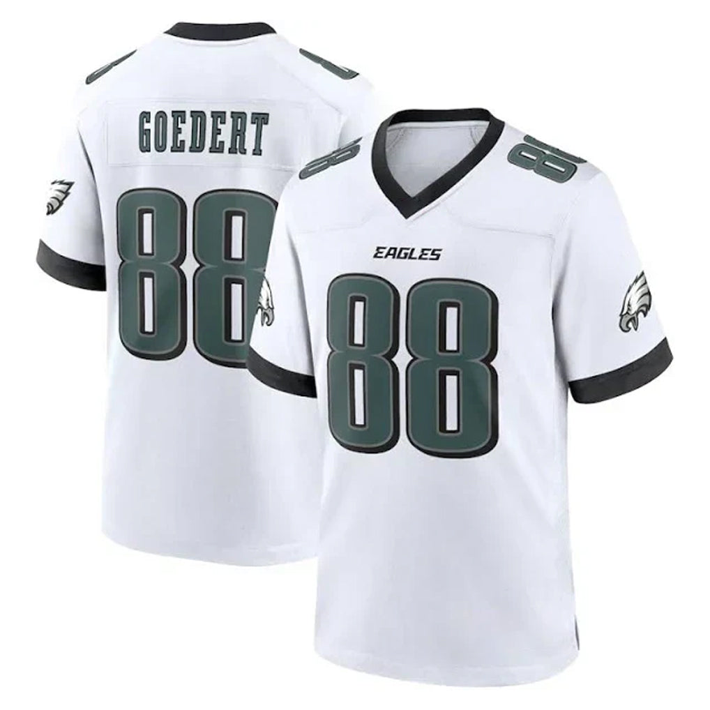 P.Eagles #88 Dallas Goedert Player White Game Home Gdoa Stitched Jerseys