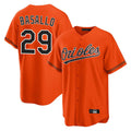 B.Orioles #29 Samuel Basallo Player Orange Home Game Gdoa Stitched Jerseys