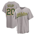 Athletics #20 Zack Gelof Player Gray Home Game Gdoa Stitched Jerseys