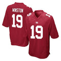 NY.Giants #19 Jameis Winston Player Red Home Game Gdoa Stitched Jerseys