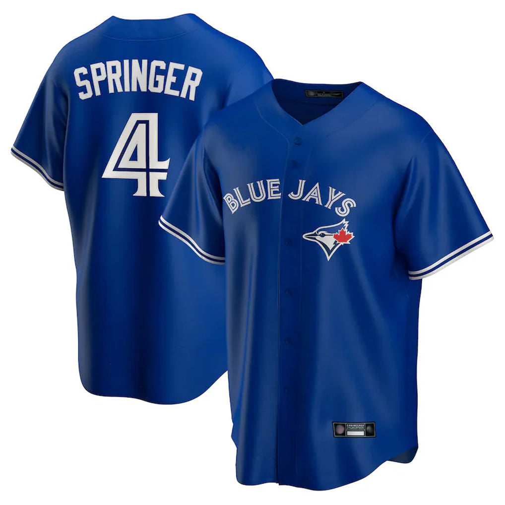 T.Blue Jays #4 George Springer Player Royal Game Fdoa Stitched Jerseys