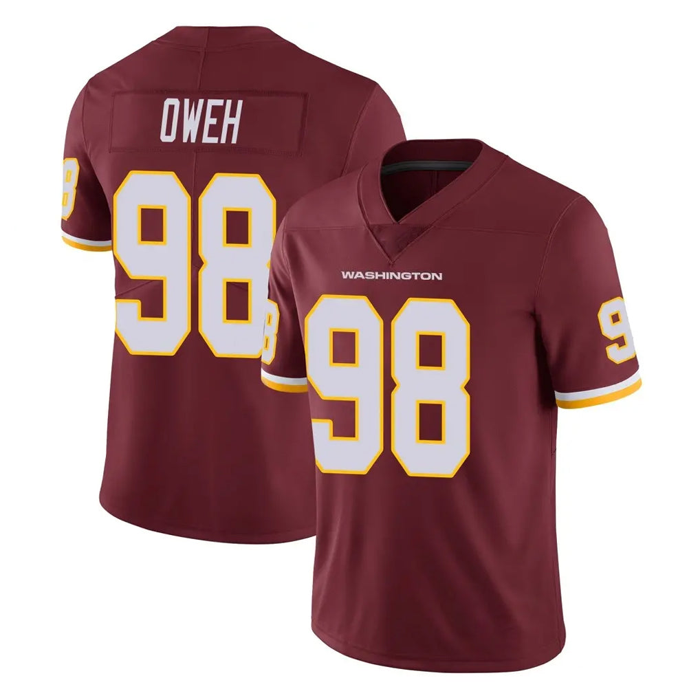 W.Commanders #98 Odafe Oweh Player Burgundy Limited Team Color Vapor Untouchable Home Game Gdoa Stitched Jerseys