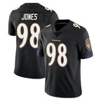 B.Ravens #98 Travis Jones Player Black Vapor Untouchable Limited Home Game Gdoa Stitched Jerseys