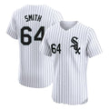 C.White Sox #64 Shane Smith Player White Stripe Limited Elite Home Gdoa Stitched Jerseys