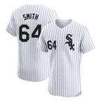 C.White Sox #64 Shane Smith Player White Stripe Limited Elite Home Gdoa Stitched Jerseys