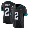 J.Jaguars #2 Jourdan Lewis Player Black Vapor Untouchable Limited Home Game Gdoa Stitched Jerseys
