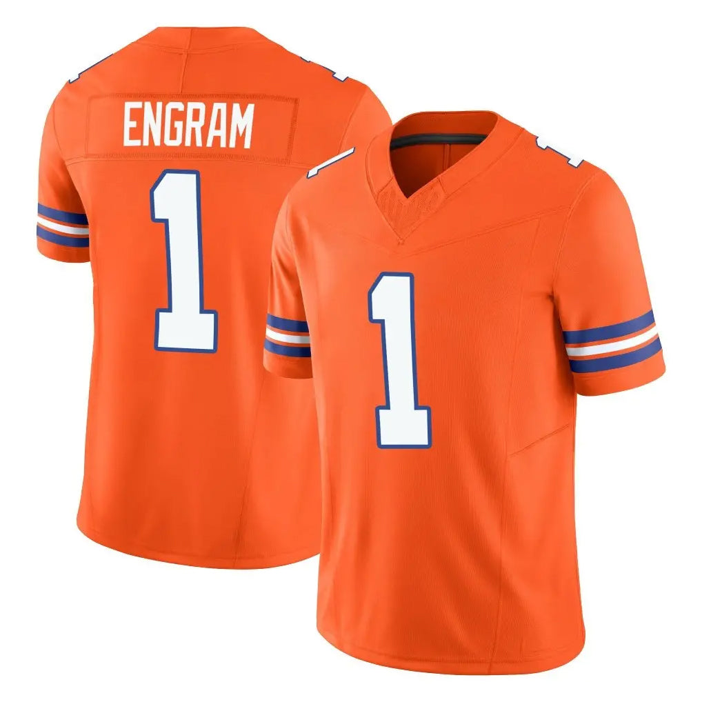 D.Broncos #1 Evan Engram Player Orange Limited Alternate Vapor F.U.S.E. Throwback Game Gdoa Stitched Jerseys