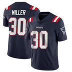 NE.Patriots #30 Jam Miller Player Navy Vapor Untouchable Home Game Gdoa Stitched Jerseys