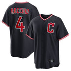 C.Guardians #4 Brayan Rocchio Player Navy Home Game Gdoa Stitched Jerseys