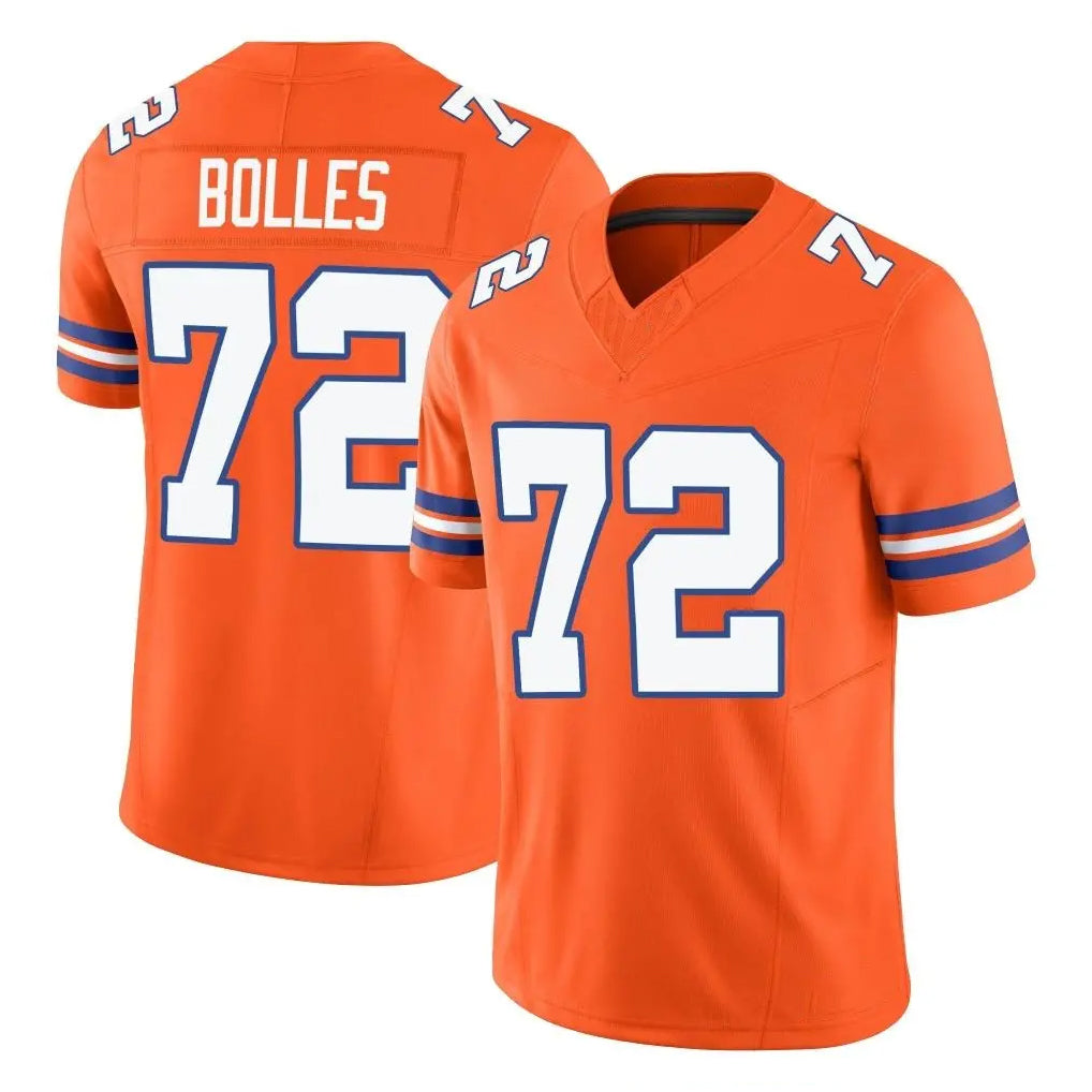 D.Broncos #72 Garett Bolles Player Orange Limited Alternate Vapor F.U.S.E. Throwback Game Gdoa Stitched Jerseys