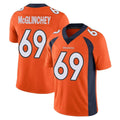 D.Broncos #69 Mike McGlinchey Player Orange Color Vapor Untouchable Limited Game Gdoa Stitched Jerseys