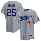 LA.Dodgers #25 Tommy Edman Player Gray Game Home Fdoa Stitched Jerseys