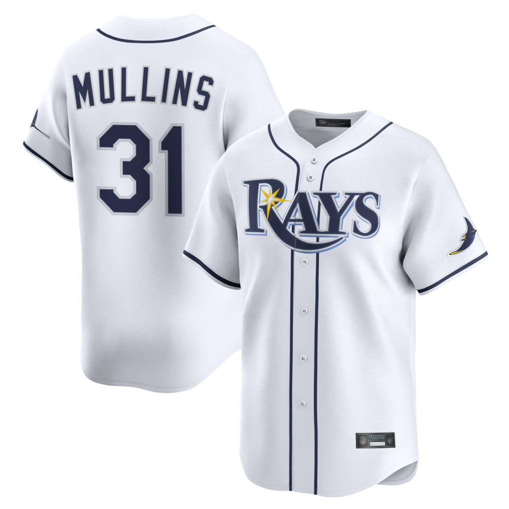 T.Bay Rays #31 Cedric Mullins Player White Home Limited Fdoa Stitched Jerseys