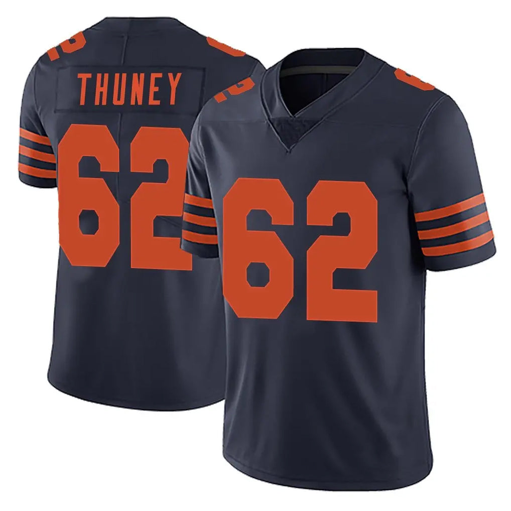 C.Bears #62 Joe Thuney Player Navy Blue Alternate Vapor Untouchable Limited Gdoa Stitched Jerseys