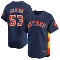 H.Astros #53 Cristian Javier Player Navy Home Limited Gdoa Stitched Jerseys