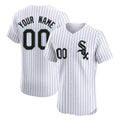 Custom C.White Sox White Stripe Limited Elite Home Game Any Name & Number Gdoa Stitched Jerseys
