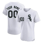 Custom C.White Sox White Stripe Limited Elite Home Game Any Name & Number Gdoa Stitched Jerseys