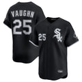 C.White Sox #25 Andrew Vaughn Player Black Limited Home Gdoa Stitched Jerseys