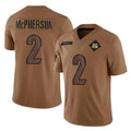 C.Bengals #2 Evan McPherson Player Brown Salute to Service Limited Gdoa Stitched Jerseys