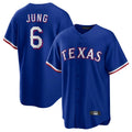 T.Rangers #6 Josh Jung Player Royal Limited Home Fdoa Stitched Jerseys