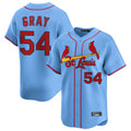 St. Louis Cardinals #54 Sonny Gray Player Light Blue Home Limited Fdoa Stitched Jerseys