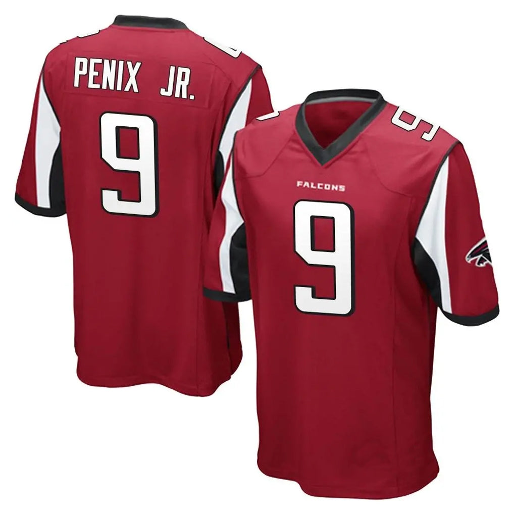 A.Falcons #9 Michael Penix Jr. Player Red Color Vapor Home Game Gdoa Stitched Jerseys